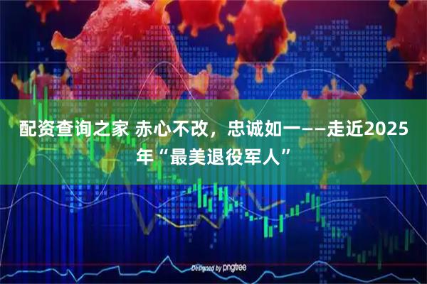 配资查询之家 赤心不改，忠诚如一——走近2025年“最美退役军人”